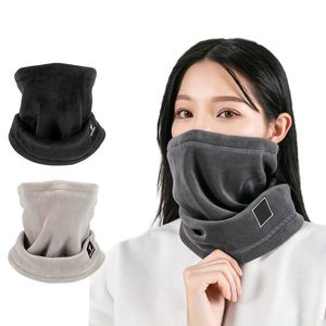 Cycling Caps Masks Neck Scarf Winter Camping Fleece Neck Gaiter Women Men Knitted Neck Warmer Ski Tube Scarf Snowboard Half Face Mask Cycling Mask 231216