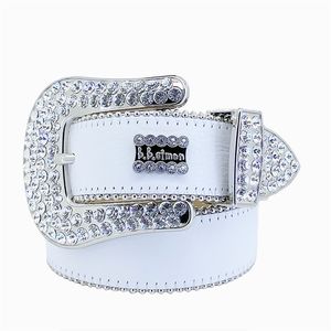 BB Simon Belt Bb Belt Luxury Strap Men Women Rhinestones Designer Belt Western Bling Bling Crystal Diamond Studded Belts Bb Simon Belt 191