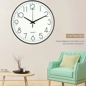 Wall Clocks 8 Inch Nordic Clock Cafe Decorative Kitchen Art Hollow Watch Silent Non-Ticking Home Living Room Decoration