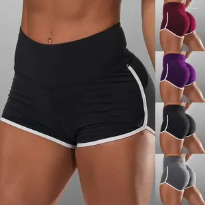 Kvinnors shorts Sommarsport Kvinnor Hög midja Elastiska sömlösa fitness leggings Tryck upp gymträningsstrumpor