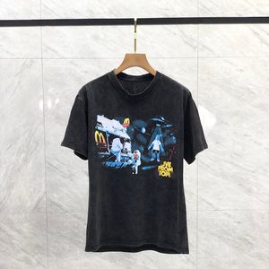 Özgünlük Tshirt Lüks Trend Street Moda Erkekler Yuvarlak Boyun Mektubu Baskılı Tişört Tatil Yüksek Kaliteli Pamuk Tees Gevşek Erkekler Nefes Alabilir Gömlek 88