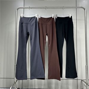 Kläder leggings kvinnor spårdräkt sammet mikro horn bred ben yoga byxor med hög midja för värme träning fitness sport tröja byxor byxor joggar