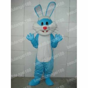Halloween Blue Rabbit Mascot Costumes High Quality Cartoon Theme Character Carnival Adults Size Outfit Christmas Party Outfit Suit For Men Women