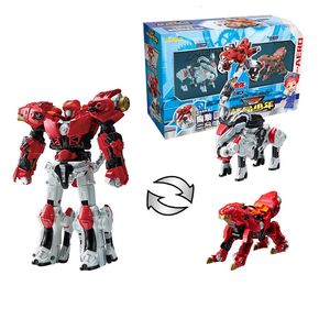 Transformation toys Robots 2 IN 1 METALIONS Transforming Animal to Robot Toys Korean TV Animation Deformation LionSheepScorpion Toys for Child Gift 231216