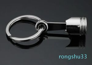 Ring Fashion Metal Holder Metal Piston Car Keychain KeyFob Engine FOB Key Chain Ring Keyring