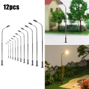 Bottles 14cm Lamp Post LEDs Metal Model Railway Layout Scale 1:75 Street Lights Train Warm White Practical Sale