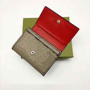 Män designer korthållare kvinnor smal plånbok lyx kreditkortshållare minikort plånbok korthållarkortslåda