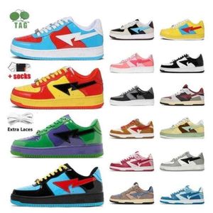 With box Designer APBapesta SK8 shoes Men Women Platform Trainers Original Camo Stars Green Red Black Yellow Sneakers Size 36-45 64EV