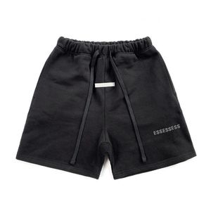 Herren-Shorts Ess Short für Sommerliebhaber, Jogger, lässiger Trainingsanzug, Basketball, Fitnessstudio, Strandhose, kurz, bequem, Essentialshort, Buchstabe 1 TXPN