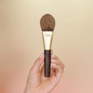 Makeup Brushes Qiaolianggong Professional Handmade Brush Yellow Squirrel Hair Tongue Shaped Powder Black Persimmon Handle