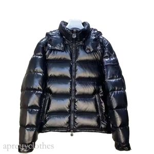 MK Mens Jackets Down Parkas Puffer Jacket Maya Series Outdoor Keep Warm Black MK Outerwear Cold Protection Badge Decoration Thickening MK Luxury Coat 509