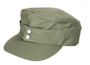 Basker WWII German Army Em Summer Panzer 1943 M43 Field Cotton Cap i storlekar Reproduktion Militär reenactment