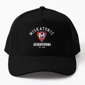 Ballkappen Miskatonic University Emblem Realistisches Logo-Design Baseballkappe Flauschige Mütze Militärische Taktische Männer Frauen