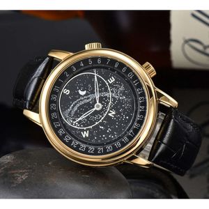 I migliori orologi di marca classici PP Pinduoduo Cintura a tre aghi di alta qualità da uomo Quarzo Hundred D Orologio da casa Bracciale alla moda Montre De Luxe Bracciale regalo