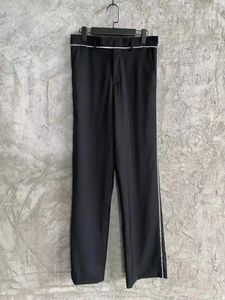 Mäns kostymer toppkvalitet 24SS Diamond Studded Suit Pants