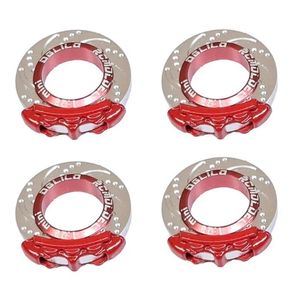 Equipments 4pcs Metal Brake Caliper Brake Disc for 1/28 Rc Touring Car K969 K989 Miniq Miniz Minid Upgrade Parts