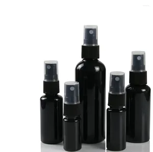 Storage Bottles 50PCS 30ml 50ml 100ml Black Plastic Spray Men Sprayer Empty Perfume Masculino Lotion Cosmetic Containers