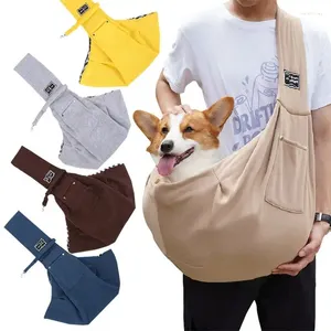 Переноска для собак, удобная сумка-слинг для домашних животных, сумка через плечо для путешествий на открытом воздухе, портативная сумка через плечо для прогулк...