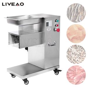 Meat Slicer Cutter Stainless Steel Electric Potato Radish Slicing Machine Vegetables Chopper