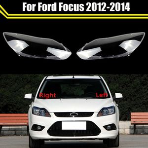 Capa de plexiglass para faróis dianteiros, máscaras de lâmpada transparentes, capa de lente de vidro para ford focus 2012 2013 2014