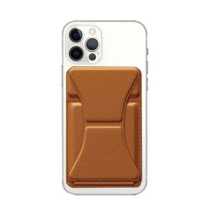 Hållare Telefoninnehavare Luxury Card Bag Magsafing Magnetic Leather Plånbokskort Pocker Holder For iPhone 14 13 12 Pro Max Mini Magsafe Case