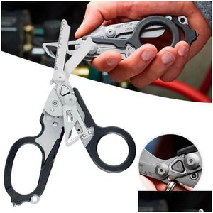 Sets Professional Hand Tool Sets 6 In 1 Raptor Emergency Response Shears With Strap Cutter And Glass Breaker Compatible Holster Folding