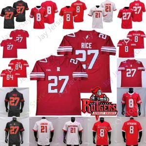 CUSTOM 911 Special Rutgers Scarlet Knights Fußballtrikot NCAA College Ray Rice Isaih Pacheco Bo Max Melton Vedral Cruickshank Wright-Colli