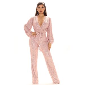 Elegante Langstill -Jumpsuit Mutter von Braut Kleid mit Pailletten schwarzem Mädchen Hochzeit Gast formale sexy Deep V Neck Abendkleid Jungenuiten plus Größe Frauen Bräutigam Kleider