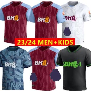 23 24 Diaby Soccer Jerseys Man Kit Home 2023 2024 Aston Villas Football Shirt Training Away Fan