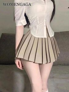 Dresses Womengaga Jk Lolita Kawaii Sexy Hot Autumn Student High Waist Pleated Mini Skirt Skorts Girls Korean Women Cute Skirts V8tv