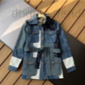 Kvinnorjackor Designer G Letters Womens Denim Coat Spring Autumn Long Sleeve Jean Jacket Blue Street Style 4udz Xiju