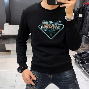 2023 Mens Sweatshirts Autumn Winter Warm Jumper Letter Hot Drill Fashion Casual Hip Hop Streetwear Pullovers Designer Hoodies Men Streetwear Clothes Size M-4XL