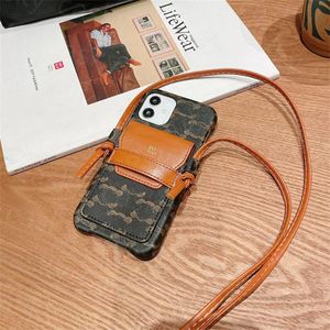 Projektant Apple Crossbody TELEFED TEFEL TOBA ZMIANA KARTA MARKA MARKA 13 PRO 12 11 Promaks XS 8p 7 Plus Pose Cone