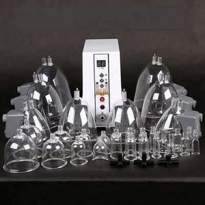 Apparatuur 35 CUPS Vacuümtherapie Cupping Lichaam vormgeven Billift Butt Enhancer Borstvergroting Billen Lifting Pomp Machine