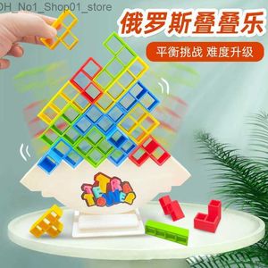 Sorting Nesting Stacking toys Balance Block Tower Kid Stack Attack Game Board Building Puzzle Stacking Assembly Brick Educational Toy For Children Adult Q231218
