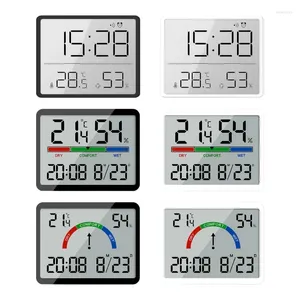 Wall Clocks Modern Digital Clock Battery Powered Quiet Alarm Display For Living Room Kitchen Easy To Install