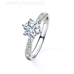 Leichter Schmuck Versand Kundenspezifischer Ring Schmuckfabrik 14K Gold GRA ZERTIFIKAT VVS1D 1ct Moissanit Hochzeit Verlobungsring Frauen