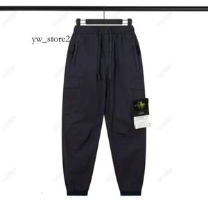 Stones Island Pants Badge Spring Summer Nowe legginsy Pasowe Kamienie Kamieni