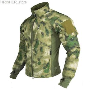 Tactical Jackets Męskie UAF wojskowe kurtka taktyczna mężczyźni ciepłe wiatraka bombowca Atfg Mox Camo z kapturem płaszcz US Army Chaqueta Hombrel231218