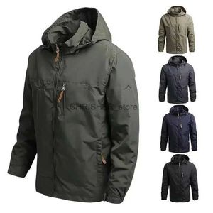 Tactical Jackets Men Windbreaker Military Field Jackets Outerwear Mens Tactical Waterproof Pilot Coat Hoodie Men Hunting Army ClothesL23118