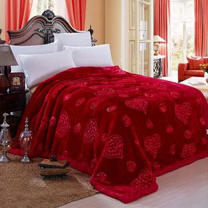 Decke Middle East Home Dekoration Doppelschichten weich warm dicke gestickte Kunstfell Nerzwurf auf das Bett 231218