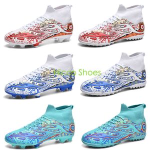 High Top Comfortable Soccer Shoes for Women Men Youth Children's AG TF Football Boots Outdoor Indoor