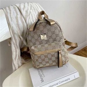 2024 Neue Designerin Frauen Crossbody Schulter Doppel Frauen Marke Leinwand School Style Rucksack Persönlichkeitstasche