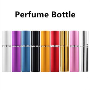 5ml Perfume Bottle Portable Refillable Aluminum Spray Scent Pump Empty Cosmetic Containers Atomizer Bottle For Travel Tool