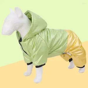 Dog Apparel Clothing Waterproof And Windproof Cotton Clothes Warm Pet Four Legged Coat