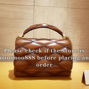 12a All-New Mirror Quality Designer 23cm Go 14 påsar Luxury MM Teist Handväskor Kvinnor Lammskinn quiltad klaffpåse Real Leather Black Purse Crossbody Shouled Box Bag Bag