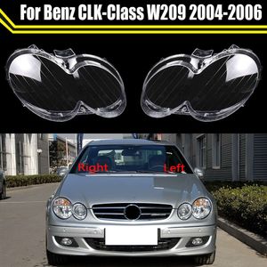 Para benz clk-class w209 2004 2005 2006 tampa da lente do farol dianteiro do carro abajur de vidro transparente tampas do farol escudo