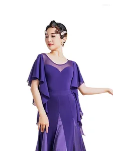 Stage Wear 2023 Modern Dance Top Women's Ballroom Waltz Leotard National Standard Practice Clothes L1247