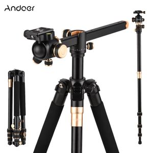 Holders Andoer 184cm/72.4in Portable Photography Tripod Horizontal Camera Tripod Stand Monopod with 360° Rotatable Ballhead Carrying Bag