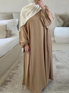 女性のためのエスニック服ロングスリーブドレスjalabiyat batwingカジュアルルーズソリッドマッドアウトフィットShalwar Kameez Saudi Robe Femme Musulmane